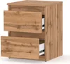 Nachttisch Wotan Eiche - Nachtschrank mit 2 Schubladen - Produktbild-Vorschau 2