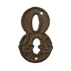 hausnummer 8 11,8 x 8 cm Gusseisen dunkelbraun Produktbild-Vorschau 4