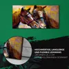 Küchenuhr Bürouhr Leinwand Uhr Geräuschlos 60x30 Malerei Produktbild-Vorschau 5