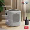 Rotho Katzentoilette mit Haube Bea XL – 61,4 x 49,5 x 57,3 Produktbild-Vorschau 4