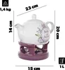 KADAX Théière 1L avec réchaud Set, Cafetière en porcelaine Voir les images du produit 3