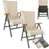 CalmySEA 2x Microfaser Schonbezug für Gartenstühle 65x130cm Produktbild-Vorschau 1