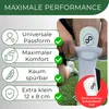 JDP Mini Schienbeinschoner Fußball 12 x 8 cm, Weiß, kleine Produktbild-Vorschau 2