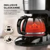 Close-up of a coffee maker with promotional text and icons. Produktbild-Vorschau