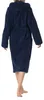 Schiesser peignoir essentials bathrobe with hood navy Voir les images du produit 2