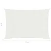 vidaXL Voile d'ombrage 160 g/m² blanc 2x5 m HDPE Voir les images du produit 14