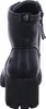 A rear view of a black platform boot. Produktbild-Vorschau
