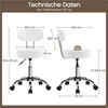 Yaheetech Drehhocker Rollhocker mit abnehmbaren Produktbild-Vorschau 3