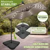 tillvex® Alu Sonnenschirm Rechteckig Ø 330 cm mit LED Solar Productafbeelding-voorbeeld 8