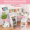 COSTWAY Kinderbureau-set, bureau voor kinderen met stoel Productafbeelding-voorbeeld 5