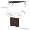 Relaxdays Gartentisch klappbar, HBT: 74x120x60 cm, Produktbild-Vorschau 7