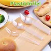 100 Stück Plastik Löffel | Mehrweg Partybesteck | Ideal für Produktbild-Vorschau 4