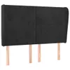 vidaXL Kopfteil mit Ohren Schwarz 147x23x118/128 cm Samt Produktbild-Vorschau 1
