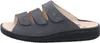 A side view of a single dark grey sandal. Produktbild-Vorschau