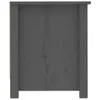 vidaXL Botník šedý 110x38x45,5 cm Borovicový masiv Náhled obrázku produktu 4