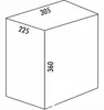 A diagram of a rectangular prism with dimensions labeled. Anteprima dell’immagine prodotto