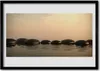 Bild 100x70 MDF-Rahmen Wandkunst Wasser Steine ​​Kunst Produktbild-Vorschau 1