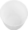 A top-down view of an empty white plant pot with a textured exterior. Podgląd zdjęcia produktu