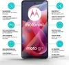 A smartphone with various feature callouts and descriptions around it. Produktbild-Vorschau