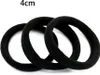 50 pezzi di elastici per capelli neri semplici Anteprima dell’immagine prodotto 6