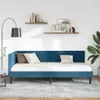 vidaXL Eckbettgestell mit Kopfteil Blau 100 cm x 200 cm Produktbild-Vorschau 3