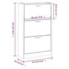 Szafka na buty, dąb sonoma, 63x24x103 cm Podgląd zdjęcia produktu 8