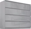 Sideboard Kenji 8 Schubladen Hochglanz Grau Produktbild-Vorschau 2
