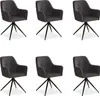 Homestyle4u Chaise rembourrée avec accoudoirs pivotante Lot Voir les images du produit 1