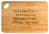 Mr. & Mrs. Panda Frühstücksbrett Spruch Stiefmutter Herzen Produktbild-Vorschau 1