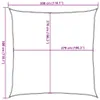 vidaXL Sonnensegel 160 g/m² Weiß 3x3 m HDPE Produktbild-Vorschau 7