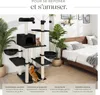 Arbre à chat LILOU 165 cm - noir Voir les images du produit 3