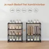 WOLTU Schuhregal schmal 4 Ebenen, Metall, für 8 Paar Produktbild-Vorschau 5