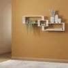 Wandregal Weiß 160 cm – Hängeregal aus MDF – Bücherregal Produktbild-Vorschau 4