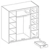 AX LIVING Weiß Kleiderschrank mit Spiegel Storicos 4T6S Produktbild-Vorschau 7