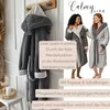 CalmyLIFE Bademantel Damen flauschig Morgenmantel - mit Produktbild-Vorschau 6
