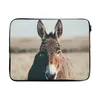 MuchoWow® Laptop Hülle 15 Zoll Esel - Porträt - Tier Produktbild-Vorschau 1