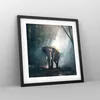 Gerahmtes Poster - Schwarzer Rahmen - elefant natur - 40x40 Produktbild-Vorschau 8