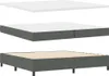 vidaXL Skříňová postel s matrací tmavě šedá 200 x 200 cm Náhled obrázku produktu 5