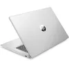 A silver HP laptop shown from a diagonal top-down view, with the lid open to reveal the keyboard. Produktbild-Vorschau