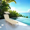 Gartenliege klappbar 190 x 68 x 28 cm Produktbild-Vorschau 8