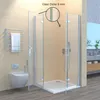 Duschkabine 90x120x185 cm Falttür, Duschabtrennung Produktbild-Vorschau 5