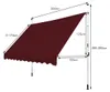 COSTWAY Klemmmarkise 200 cm, Balkonmarkise höhenverstellbar Produktbild-Vorschau 7