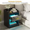 Nachttisch mit LED-Beleuchtung 58cm hoch mit 1 Schubladen 2 Produktbild-Vorschau 8