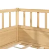 Massivholz Bodenbett 140x200 cm Kiefer Kinderbett mit Produktbild-Vorschau 11