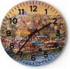 Wanduhr - Rund - Glasuhr - Farben Stadt Türkei - 30x30cm - Produktbild-Vorschau 1