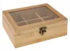 Dekorative Teedose aus Holz 21x16 cm Produktbild-Vorschau 2