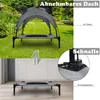 UISEBRT Hundebett mit Dach Sonnenschutz M 76x61x76cm Produktbild-Vorschau 5