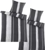 Two sets of bedding with striped patterns. Produktbild-Vorschau
