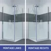 IMPTS 75 x 70 cm Duschkabine Duschabtrennung Glas Duschtür Produktbild-Vorschau 12
