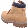 A single tan boot is shown from a side-rear angle against a white background. Produktbild-Vorschau